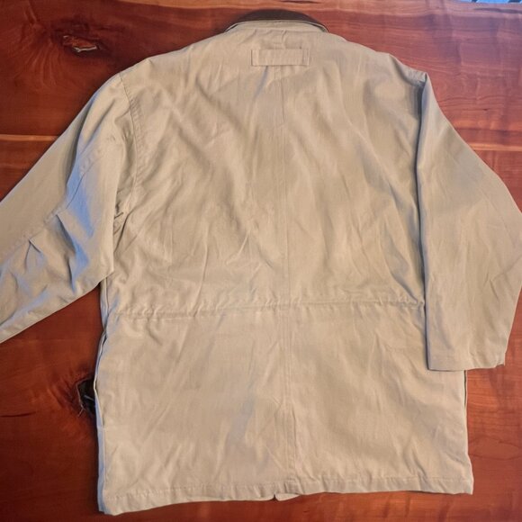 Preswick & Moore Men's XL Barn Lined Chore Coat Brown Field Button Up & Zip - Picture 3 of 3